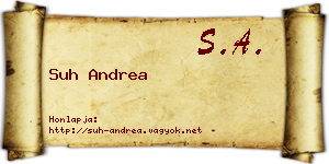 Suh Andrea névjegykártya